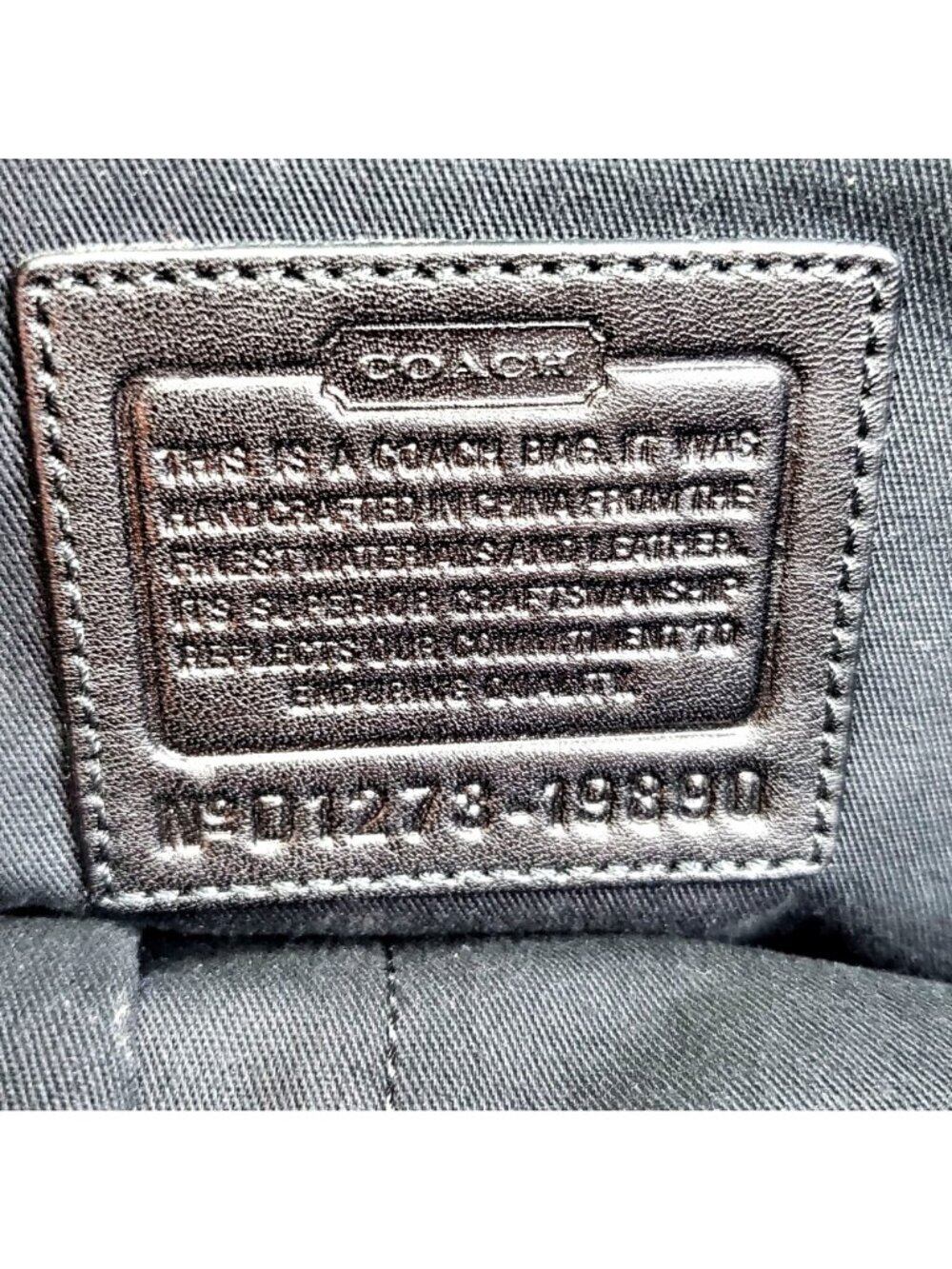 Coach Legacy Candice Carryall Black Leather Tote Bag Tassel & Dust Bag Y2K 19890 - Picture 5 of 14